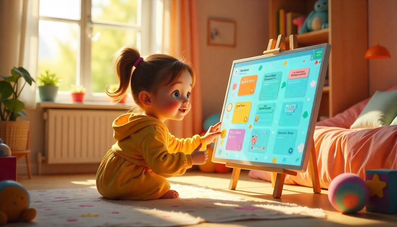 A virtual assistant organizing tasks on a digital planner.