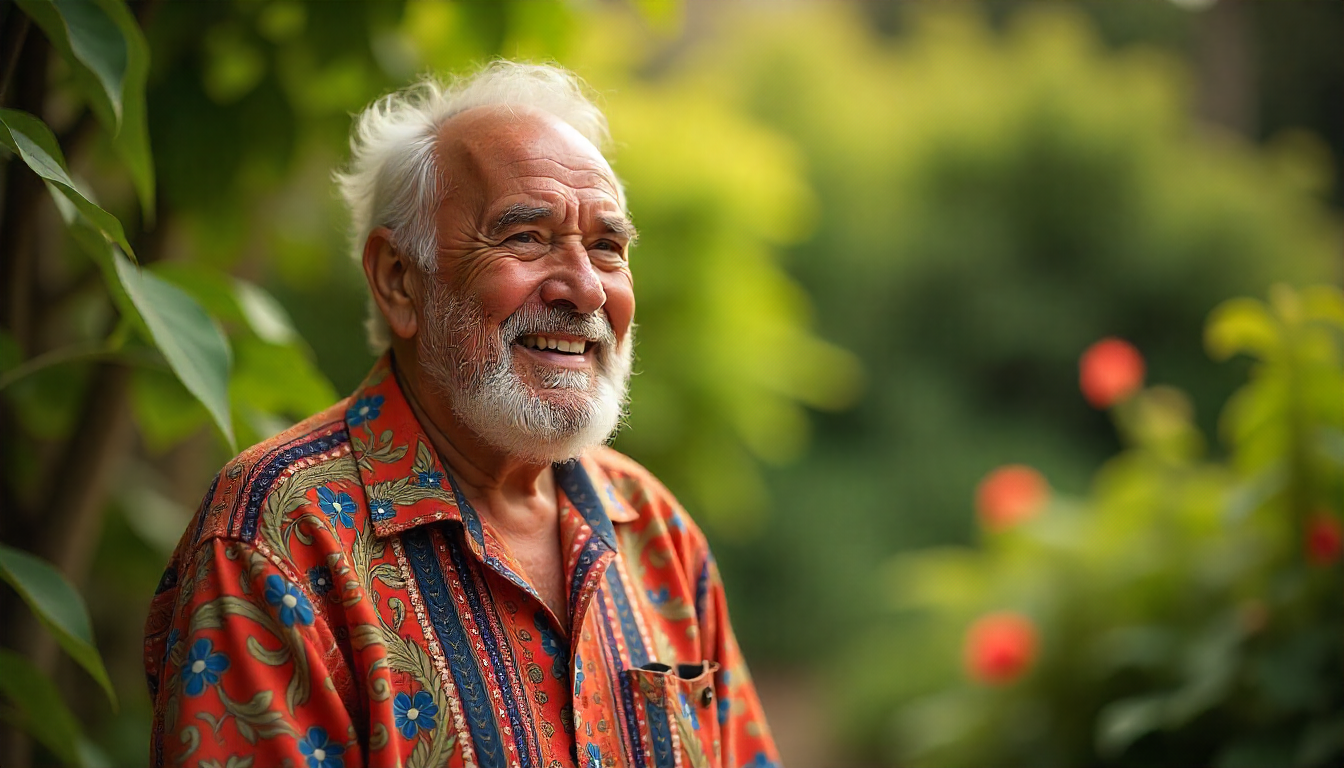 A person recording a vlog with minimal setup, showing authenticity, while thousands of likes and comments appear around them digitally.